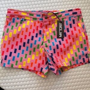 NWT 2025 Mr Turk Men's Chico Swim Trunk Size 29